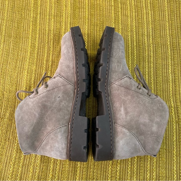 Born | Light Brown Suede Lace-Up Ankle Booties | Banni Taupe - Picture 5 of 15